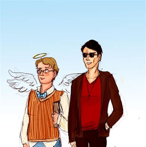 Crowley and Aziraphale by firestar21 on DeviantArt