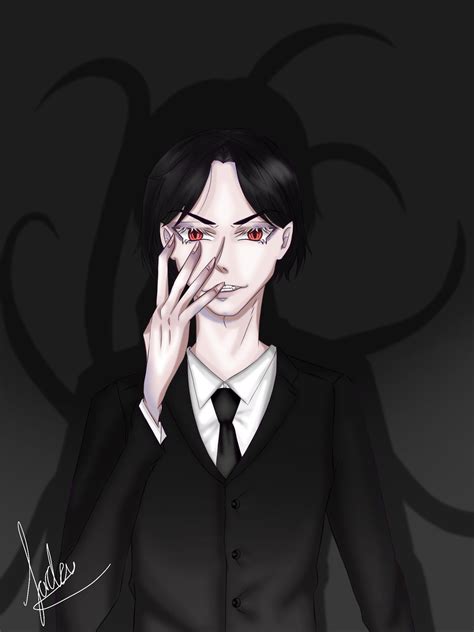 Slenderman Human Form Anime