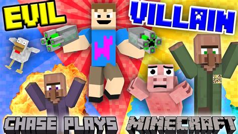 EVIL CHASE plays MINECRAFT! Revenge on the Village Destroyer (FGTEEV ...