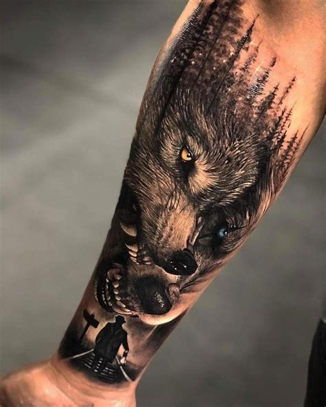 sleeve tattoo ideas #Sleevetattoos | Wolf tattoo sleeve, Tattoo sleeve men, Animal sleeve tattoo