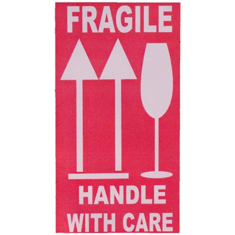 Tapes & Stickers: Fragile Red (500)