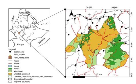 Map showing the location of the Chebera Churchura National Park | Download Scientific Diagram