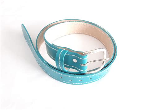 Blue Leather Belt - Enlight Designs