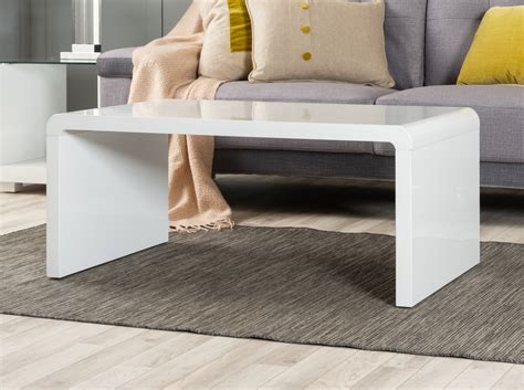 Enzo White High Gloss Coffee Table | Furniturebox