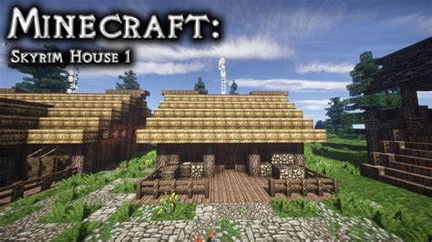 Minecraft: Skyrim House Tutorial 1 - YouTube