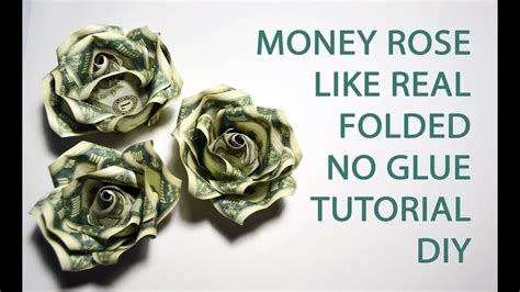 Money rose money flowersmoney bouquet money flower origamigraduation ...