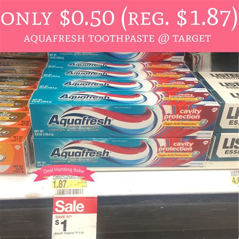 Only $0.50 (Regular $1.87) Aquafresh Toothpaste @ Target - Deal Hunting ...