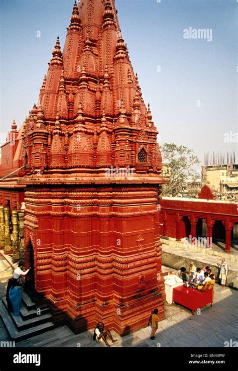 Durga Hindu Temple in Varanasi, India Stock Photo, Royalty Free Image ...