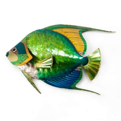 Queen Angelfish Single Metal Wall Art CO138