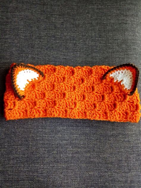 Crochet Pattern Fox Ears Cozy Headband Adult Size - Etsy