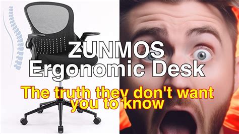 ZUNMOS Home Office Ergonomic Mesh Computer Desk High Back Swivel Task ...