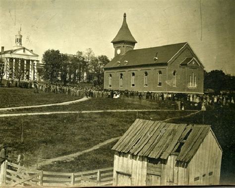 Photo taken during the funeral for General Robert E. Lee. Lee Chapel, Lexington Virginia ...