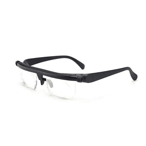 Dial Adjustable Glasses Variable Focus for Reading Distance Vision Eyeglasses - Walmart.com ...