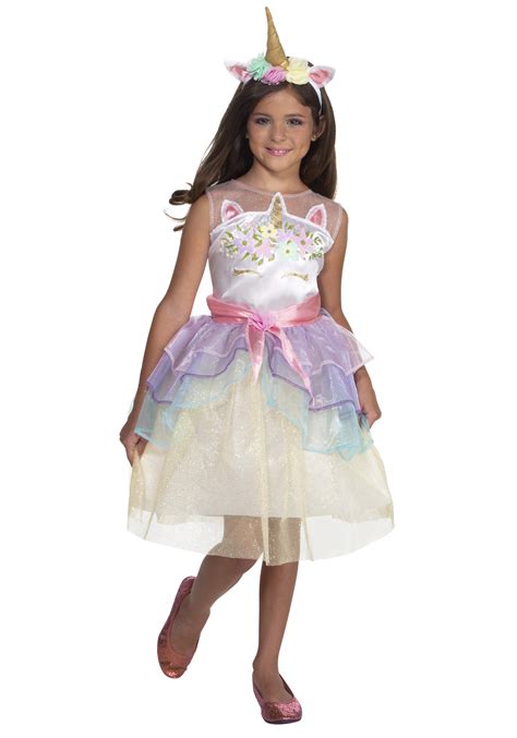 Girl's Dashing Unicorn Dress Costume