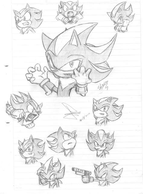 Shadow the hedgehog sketch by idolnya on DeviantArt