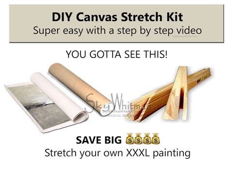 DIY Canvas Stretcher bars kit SUPER EASY Save Big by | Etsy