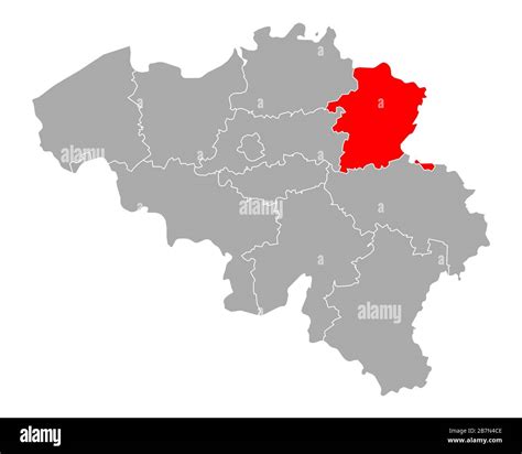 Map of Limburg in Belgium Stock Photo - Alamy