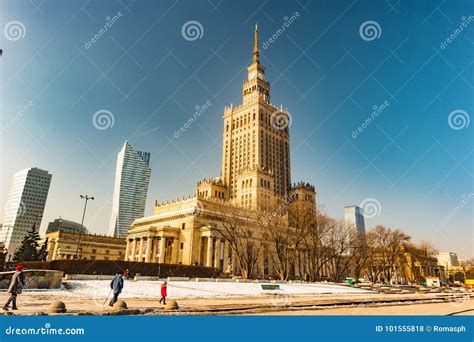 Warsaw Palace of Culture and Science Editorial Stock Photo - Image of ...