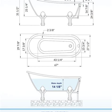 Clawfoot Bathtub Dimensions | ubicaciondepersonas.cdmx.gob.mx