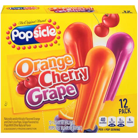 Popsicle Orange Cherry Grape Ice Pops 19.8 FL OZ BOX | Shop Your Way: Online Shopping & Earn ...