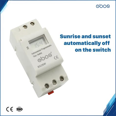 OBOS latest sunrise sunset automatic adjustment electronic timer 110V ...