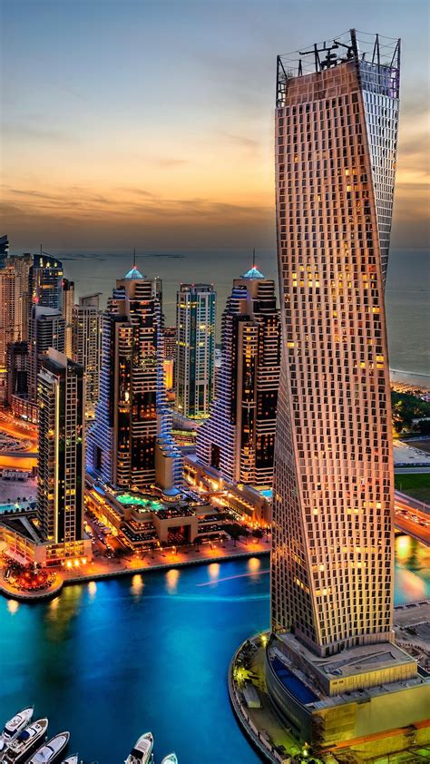 1440x2560 Dubai Uae Building Skyscrappers Night Samsung Galaxy S6,S7 ,Google Pixel XL ,Nexus 6 ...