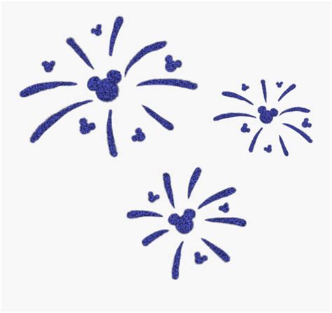 #mickeymouse #disney #mickey #fireworks #blue - Disney Fireworks Silhouette , Free Transparent ...