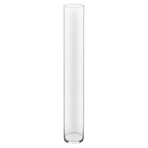 Tall and Slim Glass Cylinder Vases H-28" D-4" Wedding Centerpieces