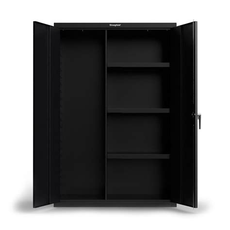 48 inch Steel Storage Cabinet with 3 Half Shelves | HeavyDutyCabinets.com