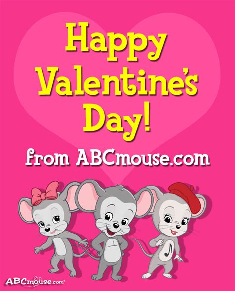 Happy Valentine's Day from ABCmouse.com! Pin this card to your board to share with followers or ...