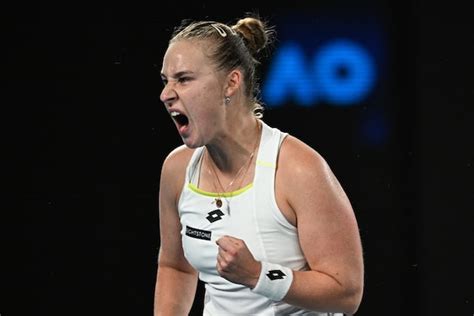 Blinkova upsets 2023 finalist Rybakina in a wild, record-long tiebreaker at the Australian Open ...