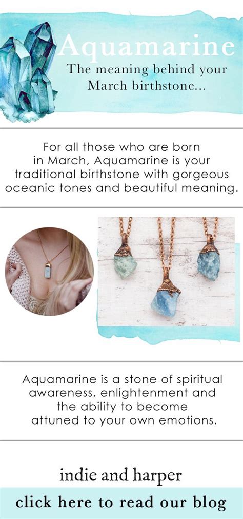 Aquamarine - The meaning behind your March birthstone... in 2024 | March birth stone, Aquamarine ...