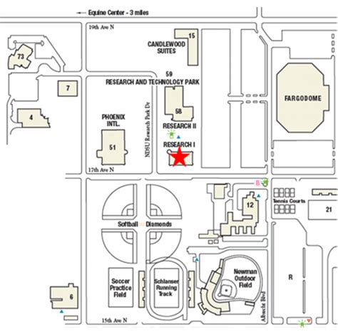 Ndsu Printable Campus Map