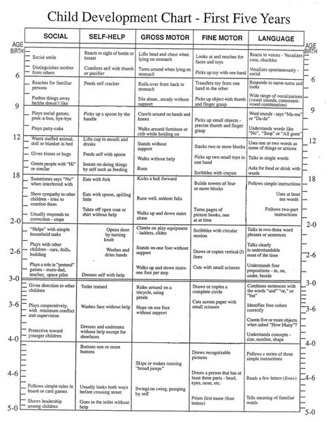 17 Best images about Child Development on Pinterest | 5 years, Births and Charts