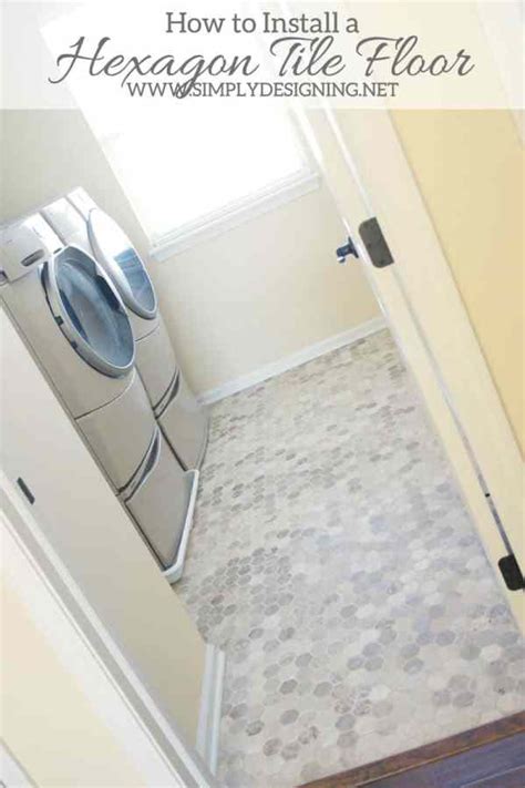 Hexagon Laundry Room Tile #thetileshop @thetileshop
