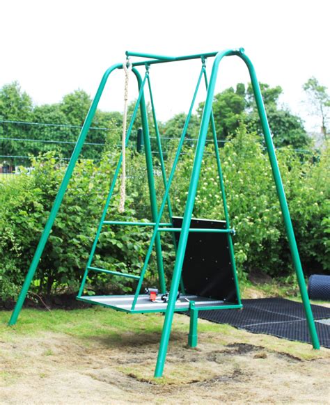 Cleaswell Hill School requested a wheelchair accessible swing from us. Here it is. Outside ...