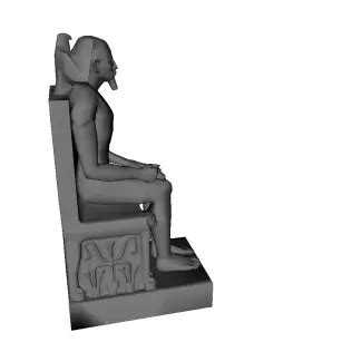 Khafre Enthroned Sculpture 3D Printing Model - Threeding