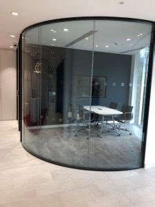 Project - Curved Double Glazed Screen - Fusion Partitions