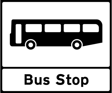 Bus stop sign - Theory Test