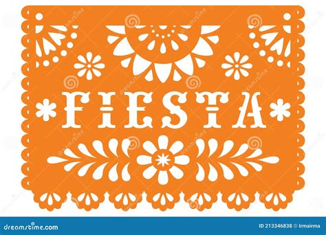 Fiesta Mexican Banner stock vector. Illustration of paper - 213346838