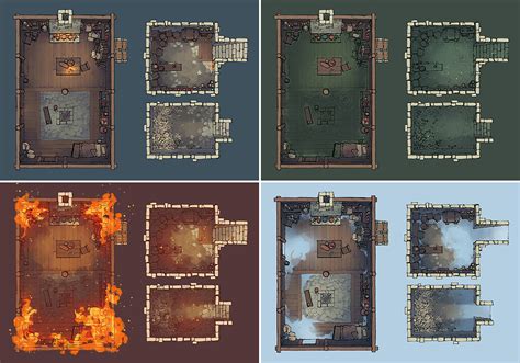 The Sinister Cabin | Fantasy Battle Map by 2-Minute Tabletop