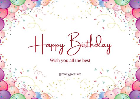 Birthday Greeting Card Template