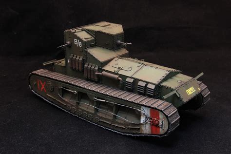 Mk.A Whippet Medium Tank -- Plastic Model Military Vehicle Kit -- 1/35 ...