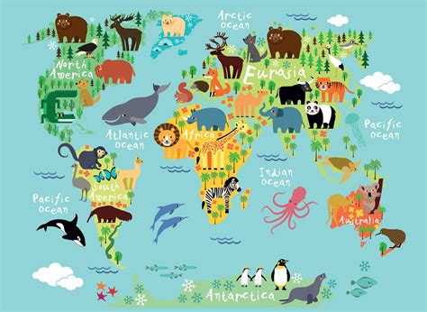 Printable World Map For Kids