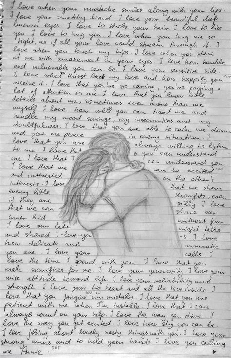 love letter + drawing ^^ | Easy love drawings, Romantic drawing ...