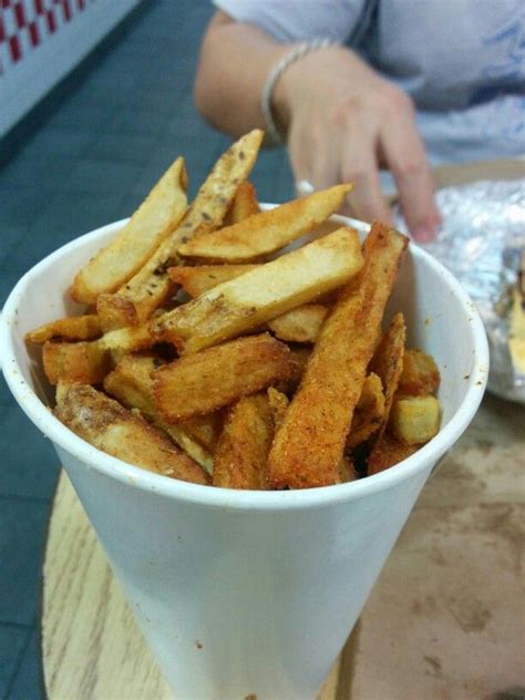 Five Guys, Cajun Fries - A: 3 B: 3 | Cajun fries, Food, Fries