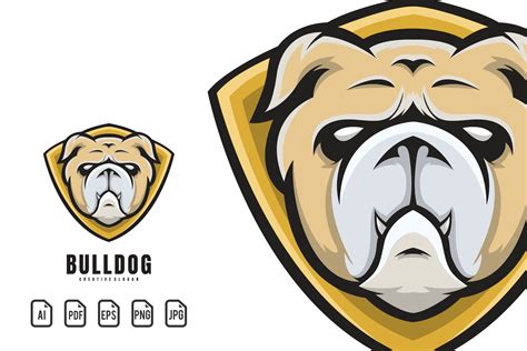 Bulldog Mascot Logo Graphic by maxs_graphic · Creative Fabrica