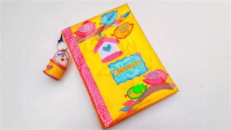 DIY Diary Cover Decoration💝/Personal Diary Cover Decoration/ Front Page Design/ How To Decor ...