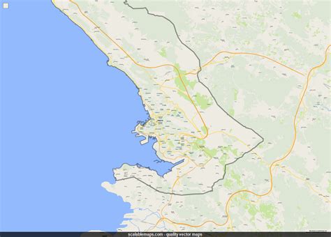 ScalableMaps: Vector map of Trieste (gmap regional map theme)