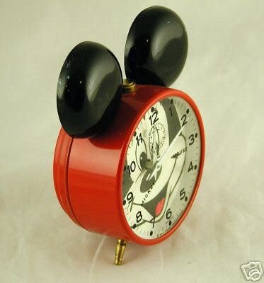 Vintage German Mickey Mouse Alarm Clock Runs | #21681420